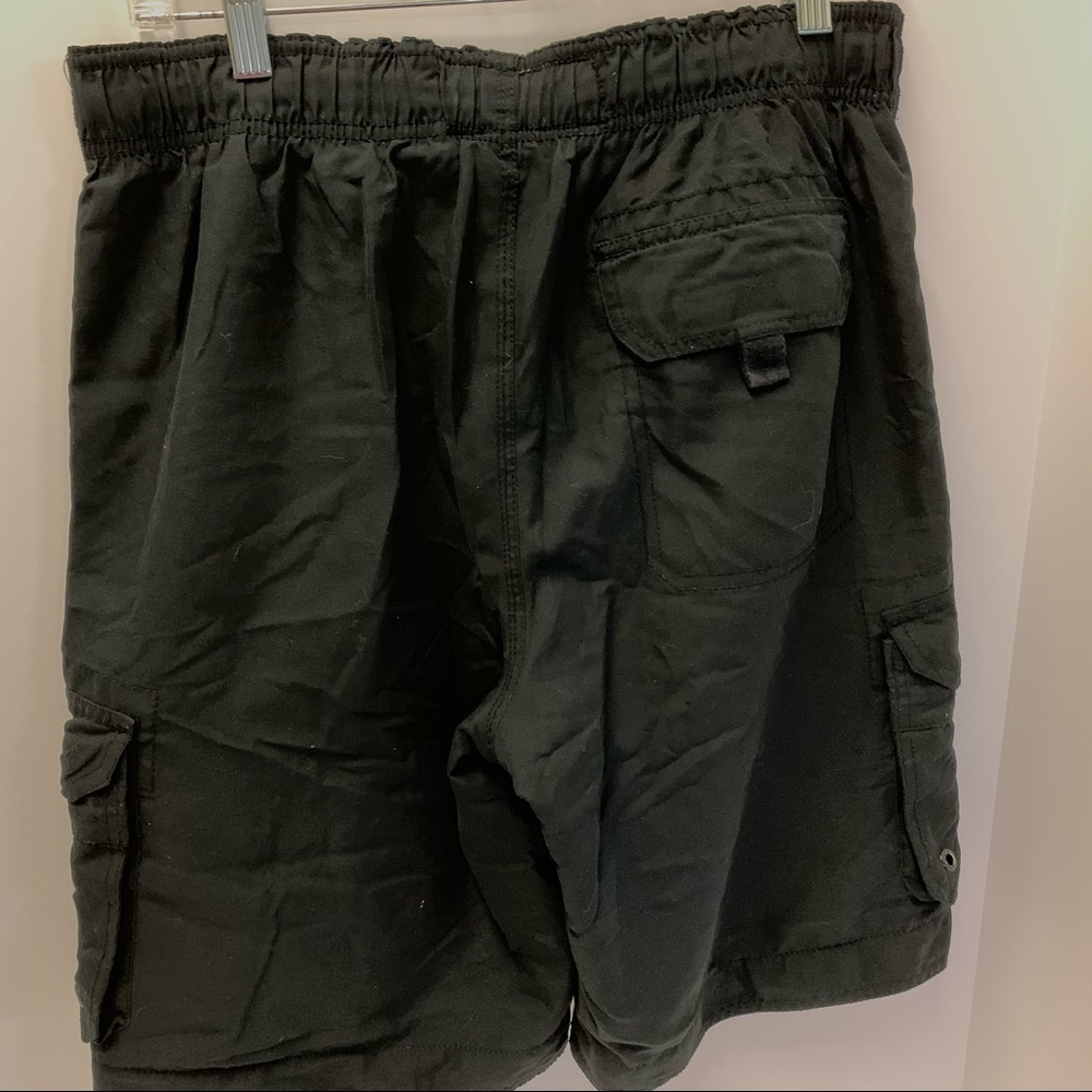 ANCHOR BLUE Men’s SMALL Lined Cargo Swim Trunks